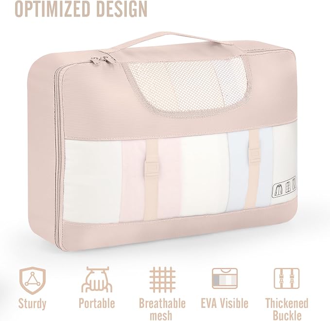 Veken 10 Set Packing Cubes for Travel, Beach Vacation Essentials Accessories - Image 4