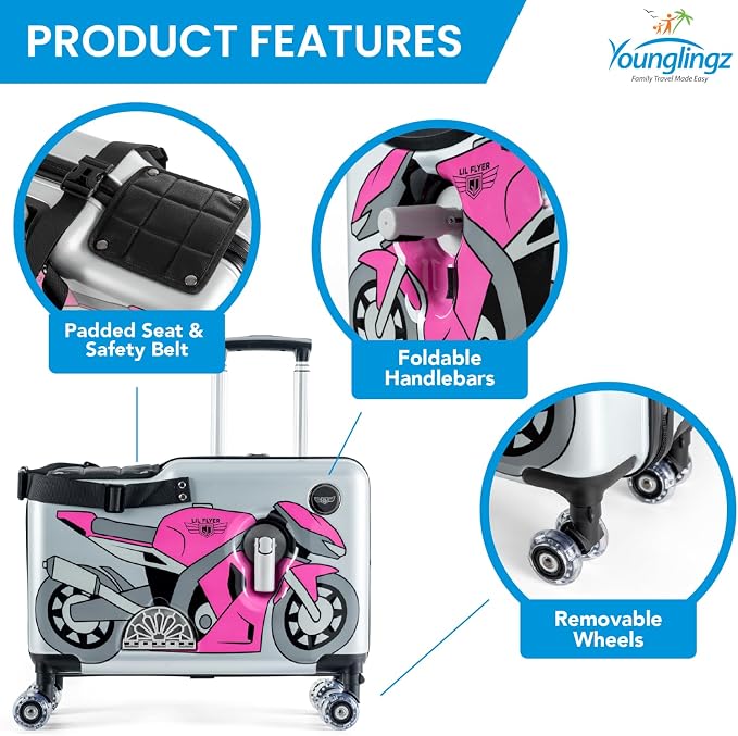 Younglingz LIL FLYER GO Version 2 Ride On Suitcase - Image 3