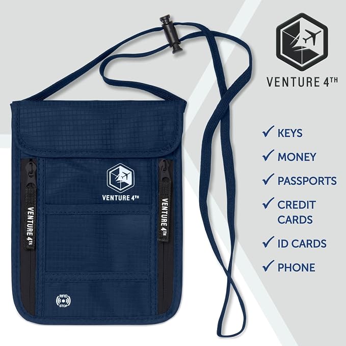 VENTURE 4TH Passport Holder Neck Pouch - Image 8