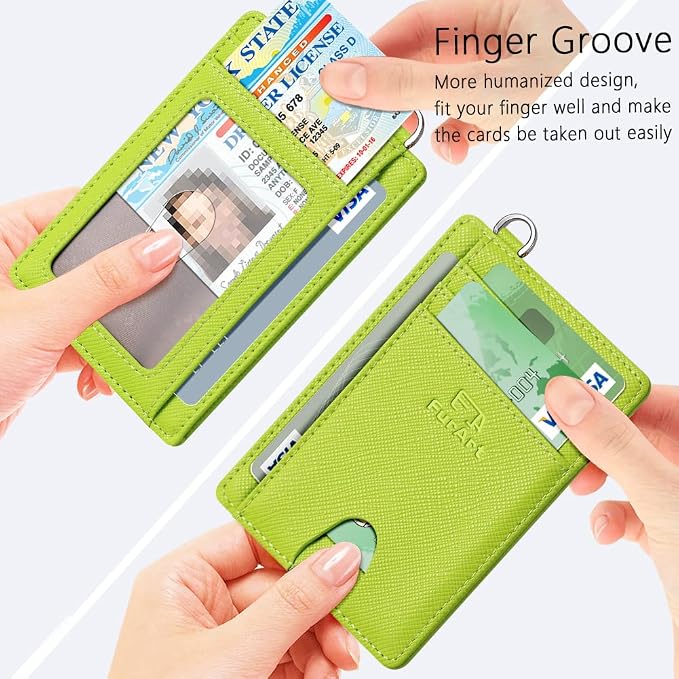 FurArt Slim Minimalist Wallet, Front Pocket Wallets, RFID Blocking, Credit Card - Image 3