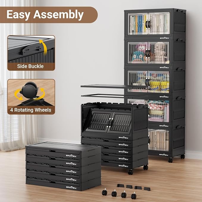BROVIEW 240Qt Stackable Storage Bins - Image 6