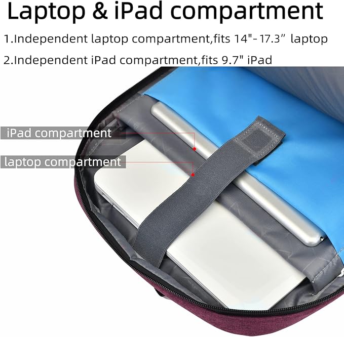DUSLANG 17 Inch Laptop Backpack - Image 3