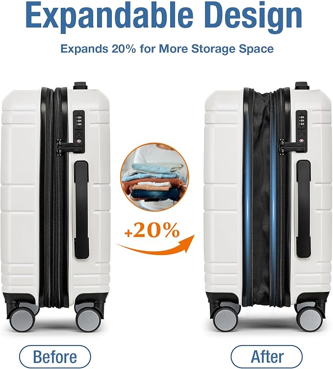 KYME Carry On Luggage 22x14x9 Airline Approved - Image 2
