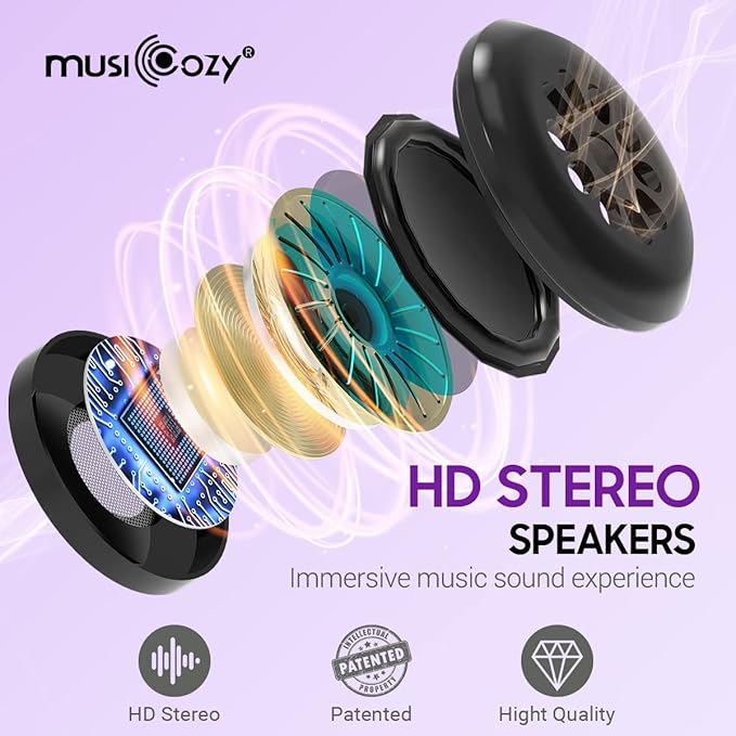 MUSICOZY Sleep Mask with Bluetooth Headphones, Sleeping Headphones Bluetooth - Image 5