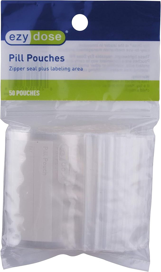 Ezy Dose Disposable Pill Pouches, Pill and Vitamin Storage by EZYDOSE