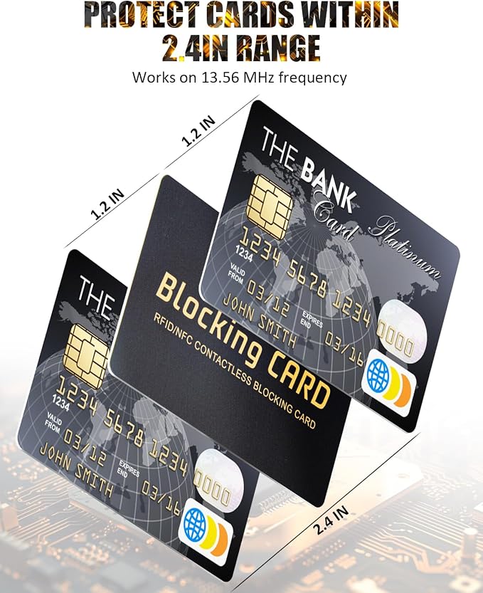 RFID Blocking Card 10 pack, One Card Protects Entire Wallet, RFID/NFC - Image 7