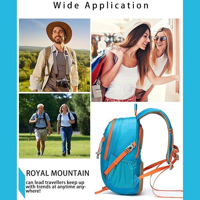 Hiking Backpack 30L Foldable Travel Daypack - Image 7