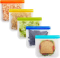 zip 5-pack Reusable Sandwich Lunch Food Storage Bags | BPA-Free, Food Grade by rezip