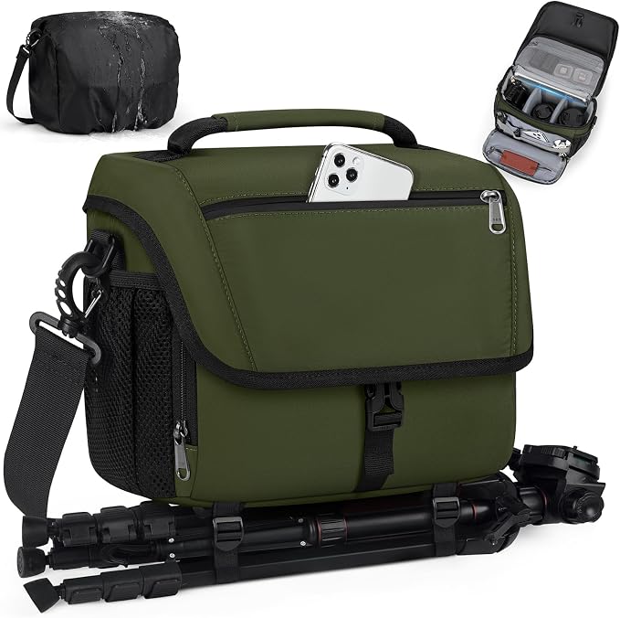 RAINSMORE Camera Bag, DSLR/SLR/Mirrorless Camera Case by RAINSMORE