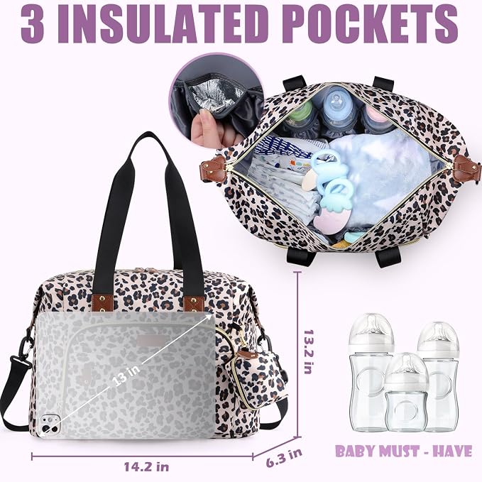 Tuwubi Diaper Bag Tote, Baby Diaper Bag - Image 4