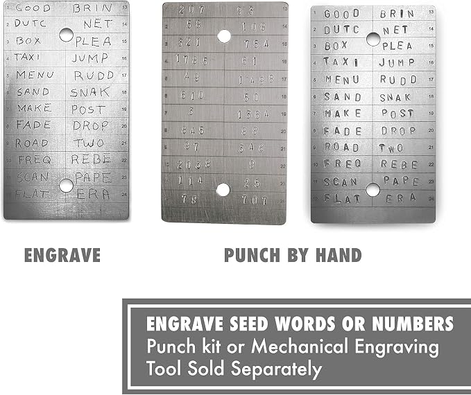 ColdTi - Titanium Bitcoin Seed Plates - Image 4