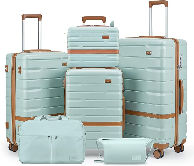 Luggage Sets, Suitcase with Spinner Wheels, PC+ABS Hardshell Travel Luggage Set by Unknown