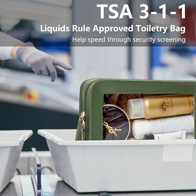 LETGO Clear Makeup Bags, TSA Approved Toiletry Bag - Image 2