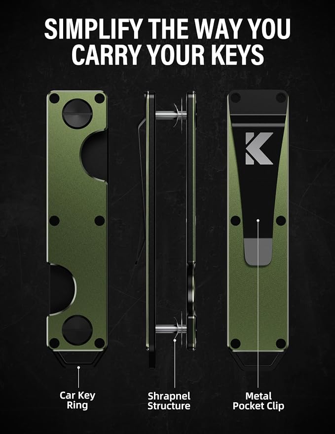 Key Organizer Key Holder Compact Key Case Minimalist Metal Key Chain Key Holder - Image 2