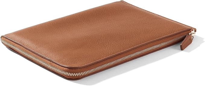 Leatherology Cognac Slim Zip Travel Wallet - Image 2