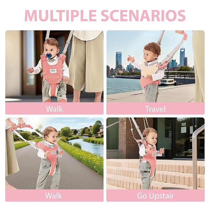 Baby Walking Harness-Handheld Assistant Belt- Toddler Infant Walking Aid - Image 6