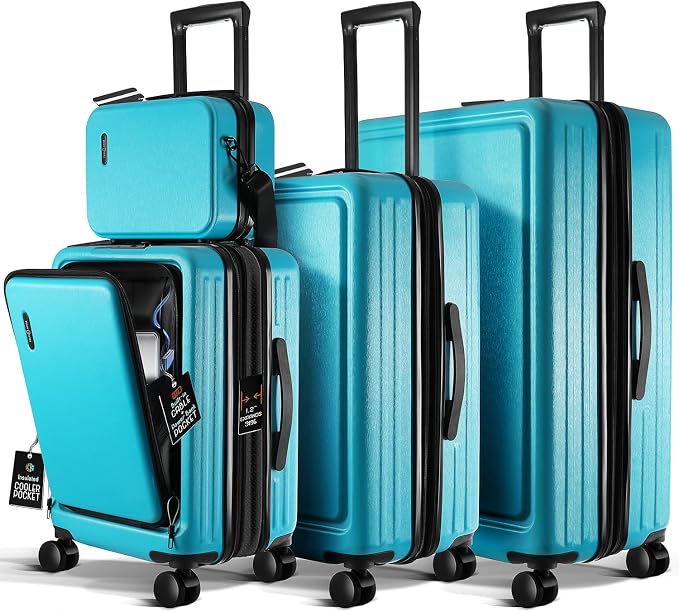 Hard Shell Luggage Sets with Spinner Wheels 4 Piece, Expandable Large Suitcases - Image 9