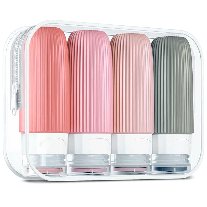 Travel Bottles for Toiletries, Tsa Approved 2oz Travel Bottles, BPA Free Leak by Mrsdry