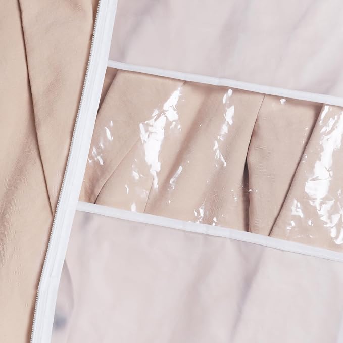 Zilink Clear Suit Coat Bags for Storage 50-inch Dress Bags for Hanging Clothes - Image 4