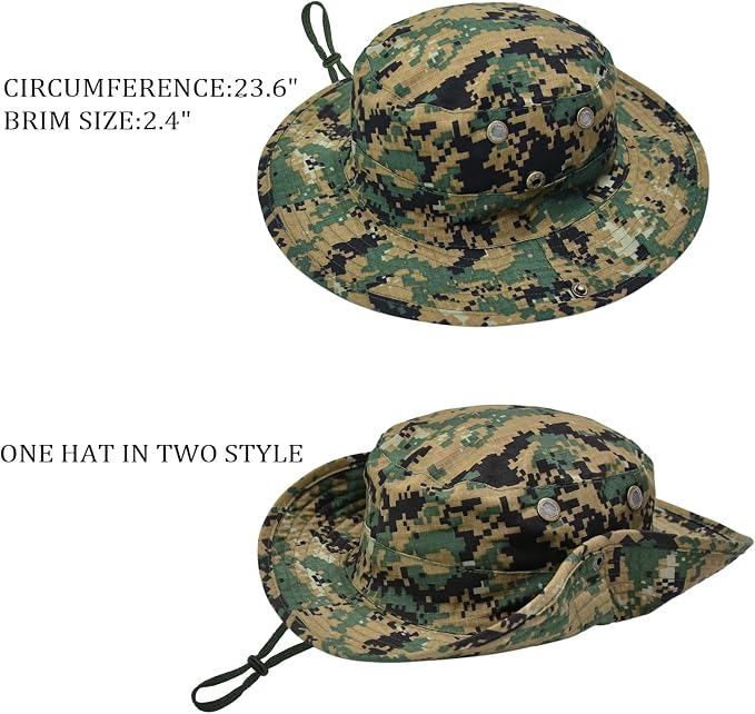 Sun Hats for Men Women Boonie Hat Foldable Fishing Hat UPF 50+ Bucket Hat for - Image 2