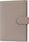 Passport Holder for Travel Women RFID Blocking Genuine Leather Passport Wallet by FREYAMIRA