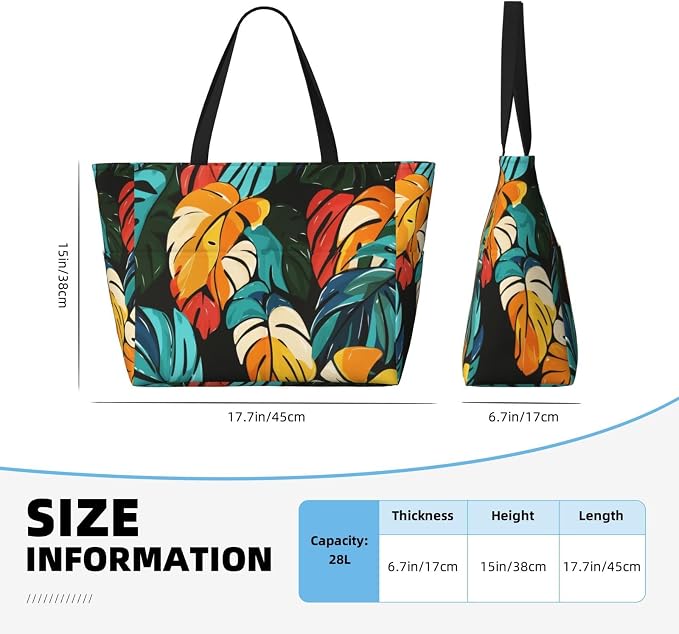 Beach Bag for Women Beach Tote Bag Waterproof Sandproof Large Bags - Image 4