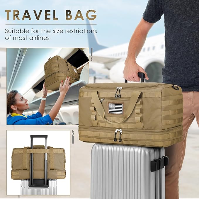 ETRONIK Travel Bag for Men Women, Gym Bag & Tactical Duffle Bags for Travel - Image 5