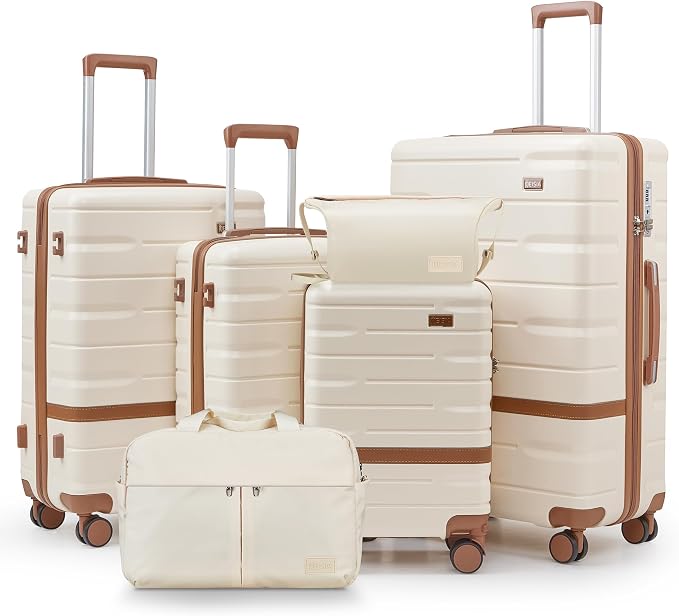 Luggage Sets Lightweight Hard Shell Suitcases by Unknown