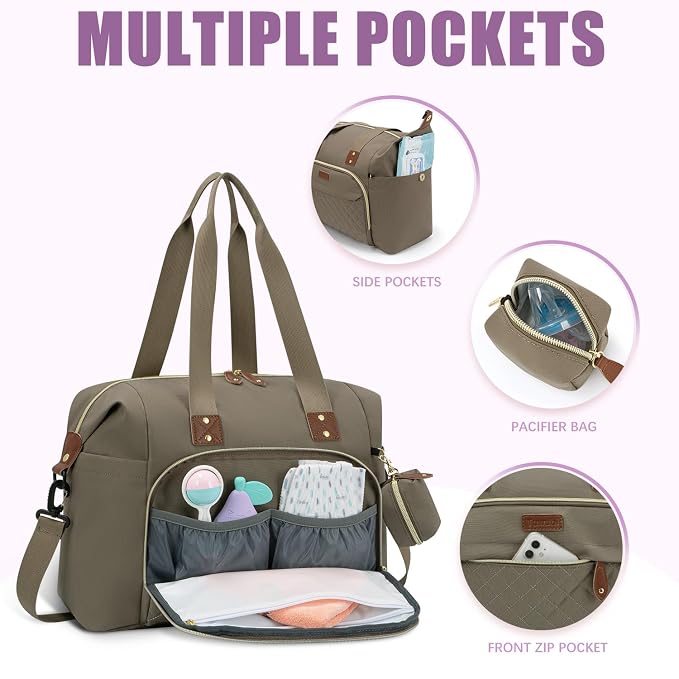 Tuwubi Diaper Bag Tote, Baby Diaper Bag - Image 2