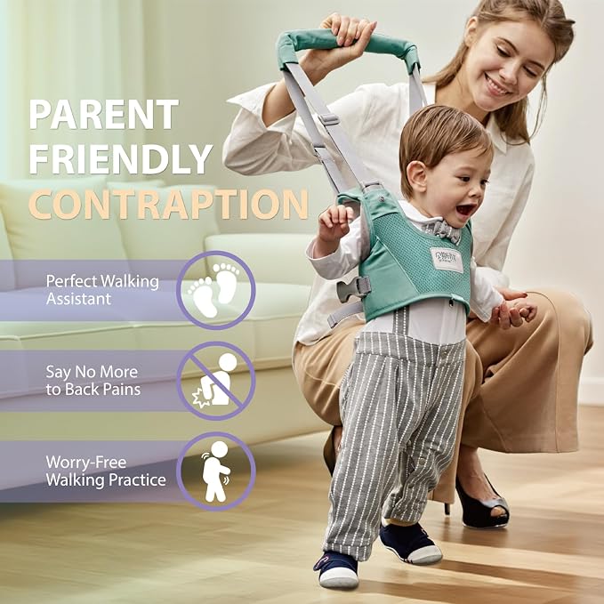 Baby Walking Harness-Handheld Assistant Belt- Toddler Infant Walking Aid - Image 2