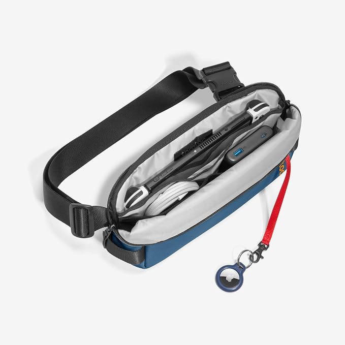 tomtoc Compact EDC Sling Bag, Minimalist Chest Shoulder Backpack Crossbody Bag - Image 4