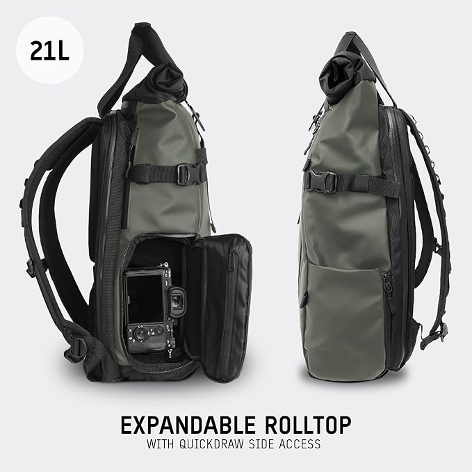 WANDRD PRVKE 21L, V3 Backpack: Weather-Resistant Travel & Camera Backpack - Image 2