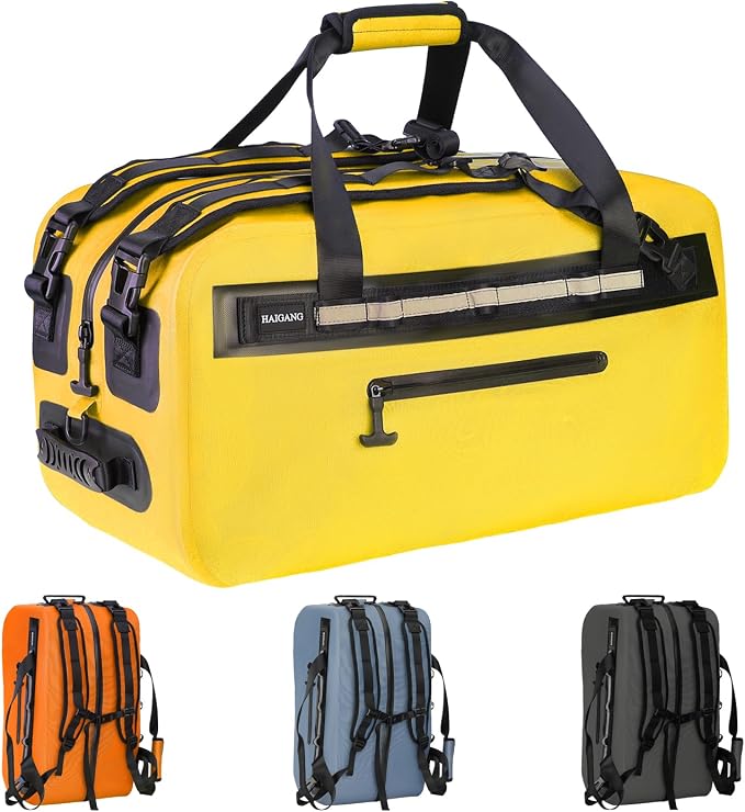 50L Waterproof Dry Duffle Bag Dry Backpack 840D TPU Heavy Duty Dry Bag by Haigang