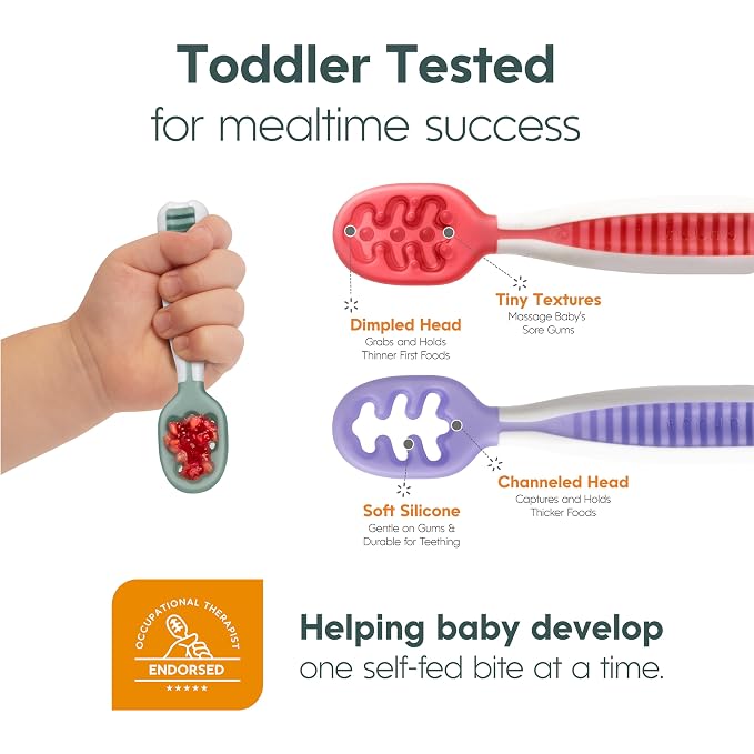 NumNum Baby Spoons Set, Baby Essentials Pre-Spoon GOOtensils - Image 8