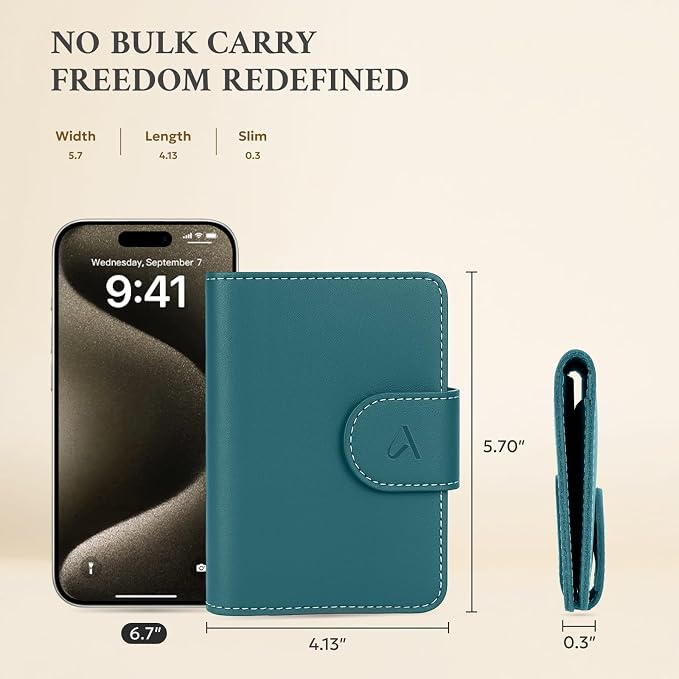 ALLIVE Rfid Passport Holder for Travel, Women & Men, Passport Cover Wallet - Image 5