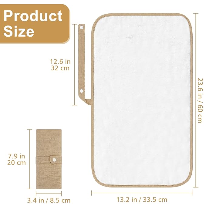 Accmor Portable Diaper Changing Pad, Waterproof Foldable Baby Changing Mat - Image 6