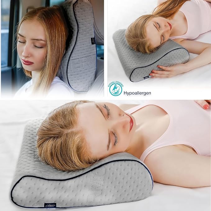 Travel & Camping Comfortable Memory Foam Pillow – Easy to Carry Portable Bag – - Image 8