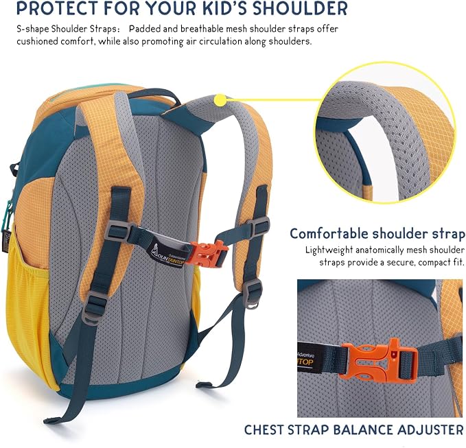 MOUNTAINTOP Kids Backpack 12L Toddler Hiking Backpack, Kindergarten Preschool - Image 8