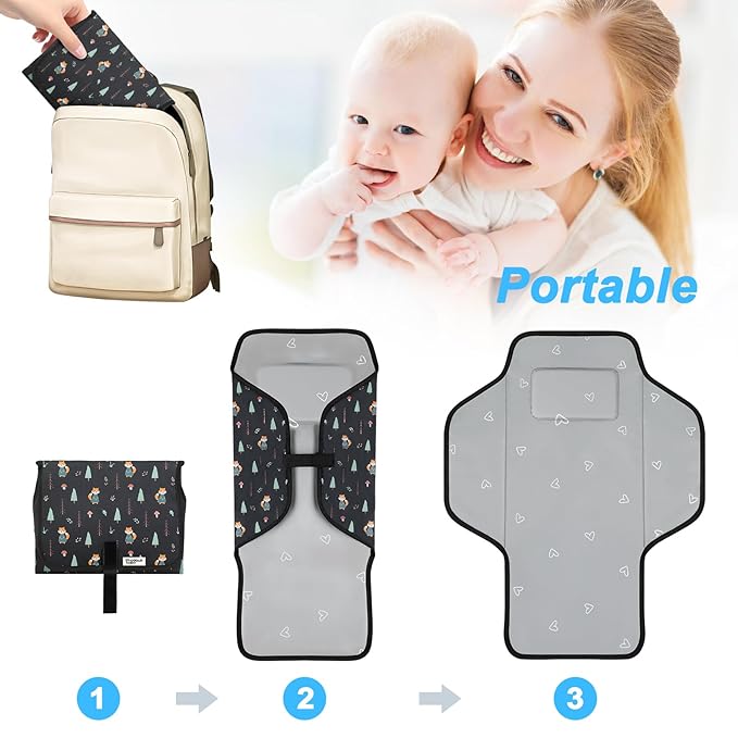 Baby Portable Changing Pad Travel - Image 3