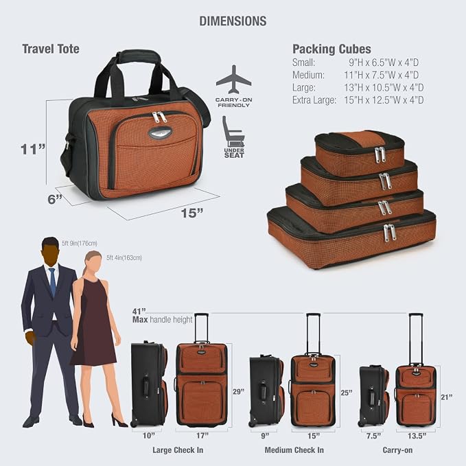 Travel Select Amsterdam 4-Piece Softside Expandable Rolling Luggage Set - Image 9