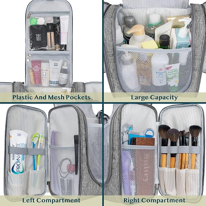 PAVILIA Extra Large Toiletry Bag Travel Bag - Image 4