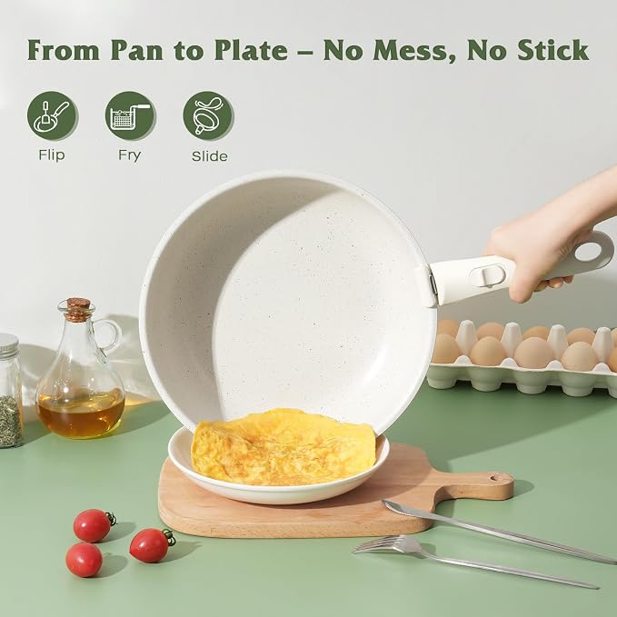 18 Pcs Pots and Pans Set Non Stick, Cookware Sets - Image 3