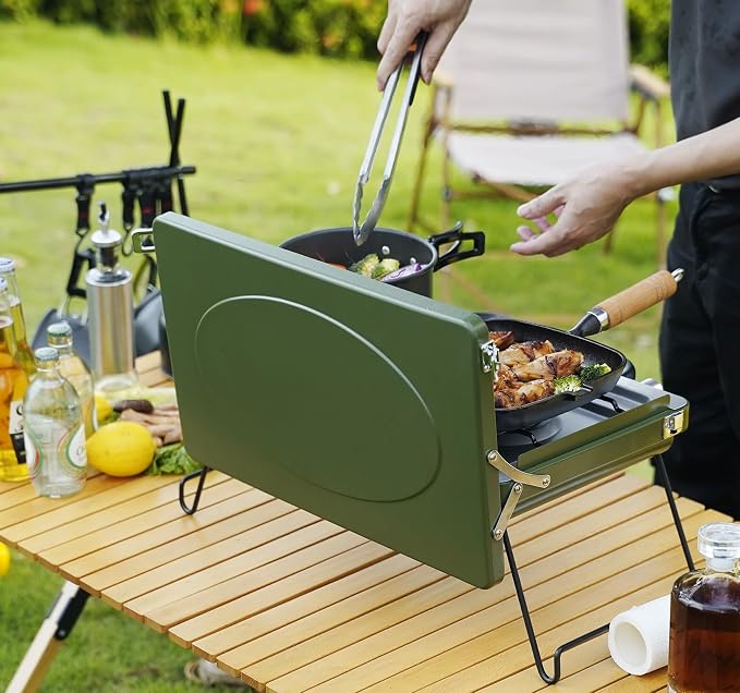 ONLYFIRE Portable Camping Stove 2-Burner, Propane Camp Stove - Image 6