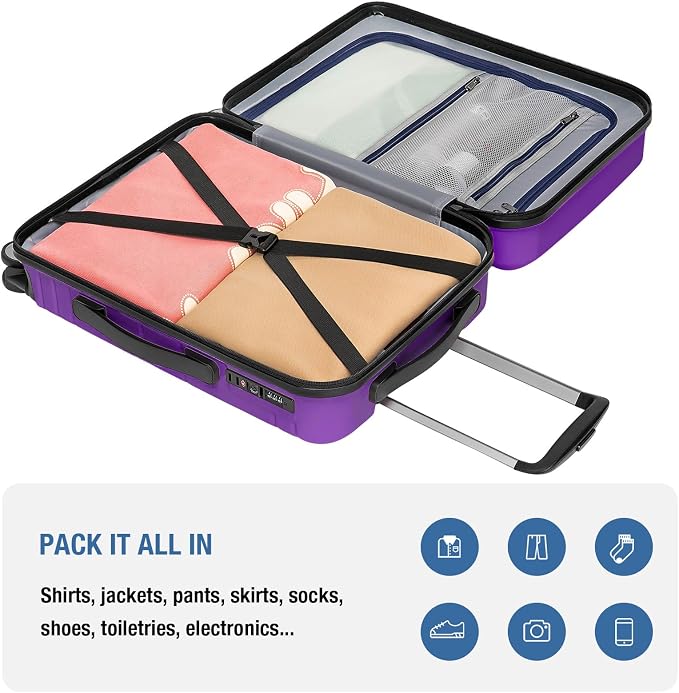 KYME Carry On Luggage 22x14x9 Airline Approved - Image 8