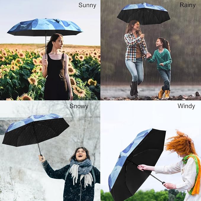 Cuby UV Sun Umbrella Compact Folding Travel Umbrella Auto Open and Close - Image 5