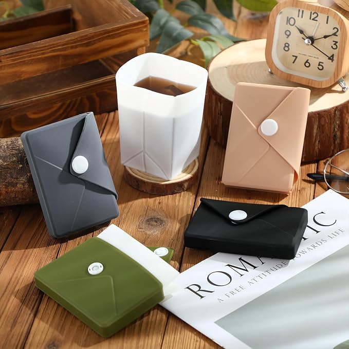 LemonRoad Silicone Folding Camping Cup Card Design Collapsible Silicone Travel - Image 5