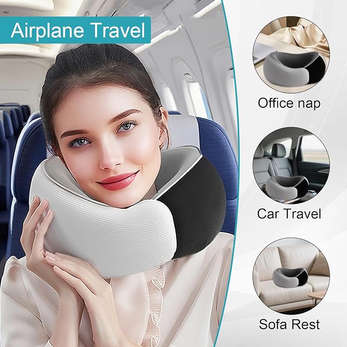 RURING Travel Pillows for Airplanes, 2025 New Travel Neck Pillow Travel Pillow - Image 3