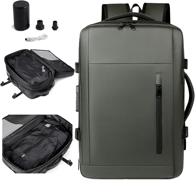 Vacuum-sealed travel computer backpack, Water-Resistant, - Image 7