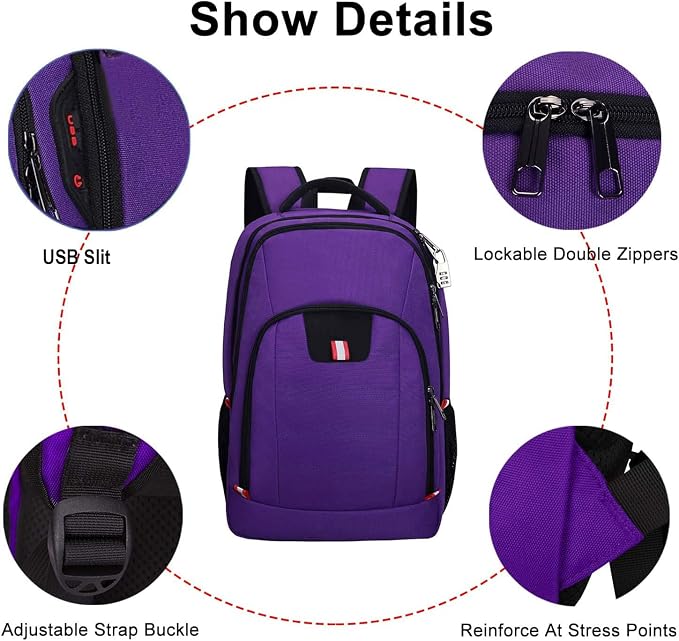 Travel Laptop Backpack, Anti Theft Backpack - Image 4