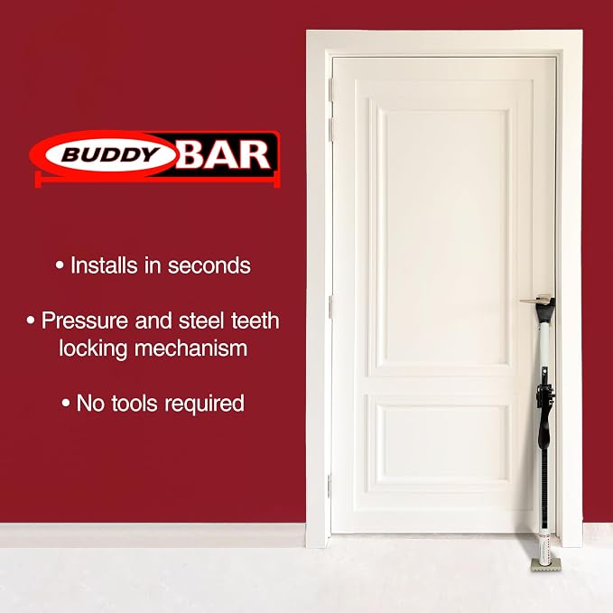 Buddybar Door Jammer Home Security Door Bar - Image 8